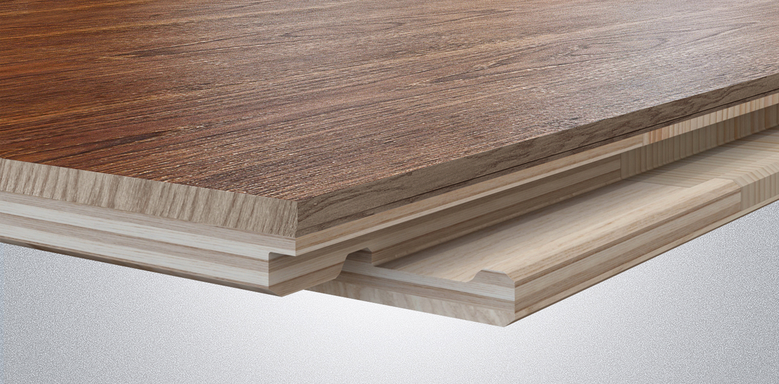 Deska warstwowa, trójwarstwowe podłogi drewniane Baltic Wood